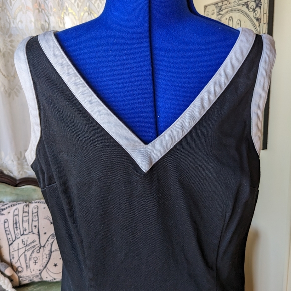 B moss black dress lined size 6 - Picture 3 of 4